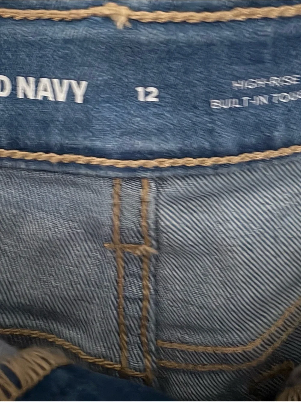 Old Navy Girls High Waisted Button Fly Denim Jean Shorts Size 12